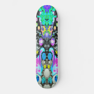 Stargazer Lily, Rose and Pink Hibiscus Collage Skateboard