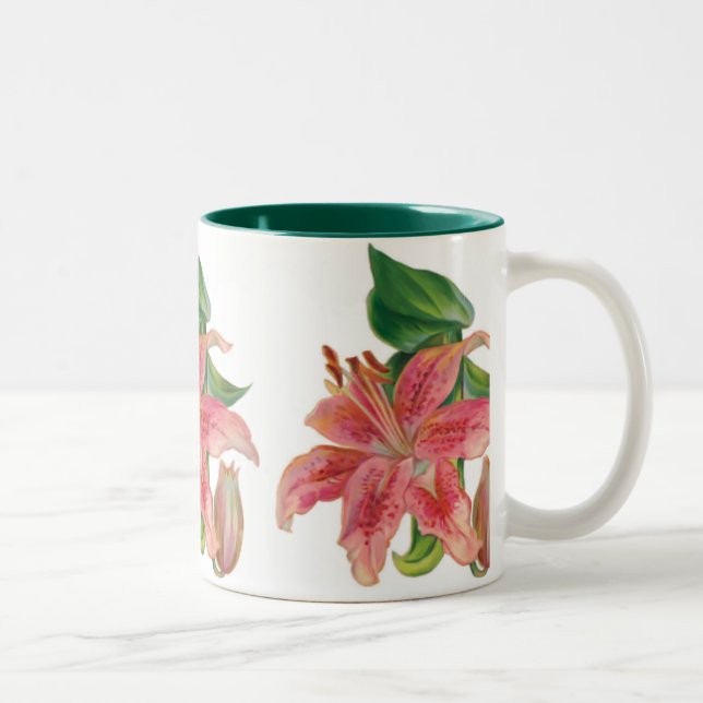Stargazer Lily Two-Tone Coffee Mug (Right)