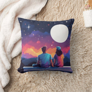 Stargazing Couple Cushion