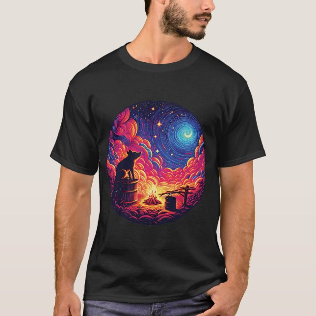 Stargazing Piggy T-Shirt (Front)