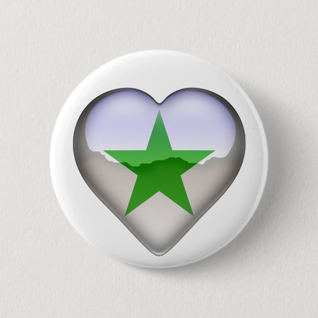 StarHeartJewel 6 Cm Round Badge (Front)