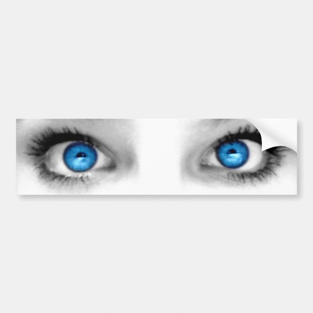 Staring Eyes Bumper Sticker (Front)