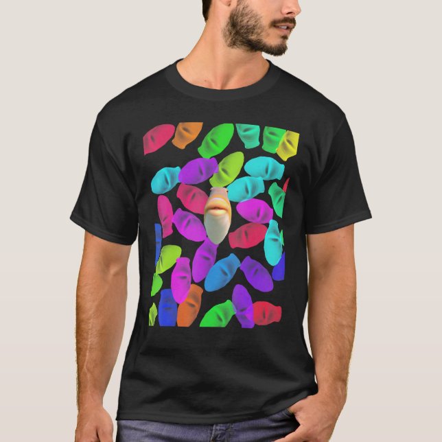 Staring Fish - Do You Fart Meme T-Shirt (Front)
