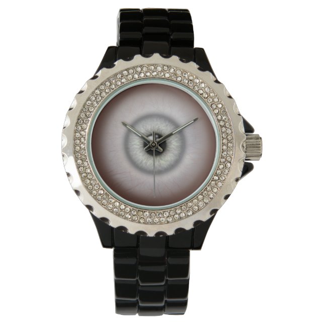 Staring Grey Eyeball Watch (Front)