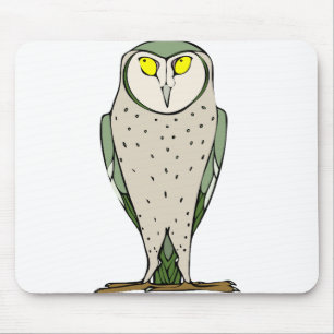 Staring Owl Mouse Mat