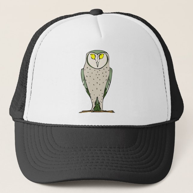 Staring Owl Trucker Hat (Front)