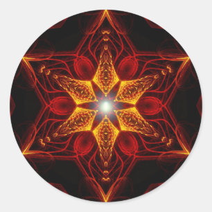 Staritual Fractal Classic Round Sticker