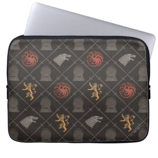 Stark, Lannister, Targaryen, Iron Throne Pattern Laptop Sleeve