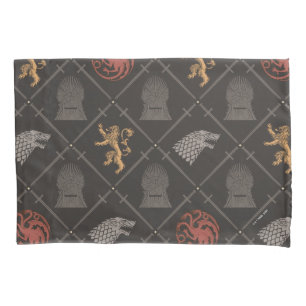 Stark, Lannister, Targaryen, Iron Throne Pattern Pillowcase