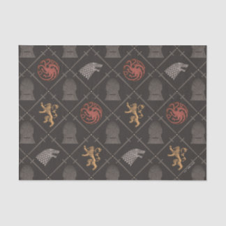 Stark, Lannister, Targaryen, Iron Throne Pattern Tissue Paper