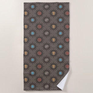 Stark, Lannister, Targaryen, Night King Pattern Beach Towel