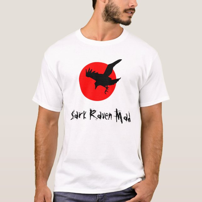 Stark Raven Mad Halloween Full Blood Moon T-Shirt (Front)