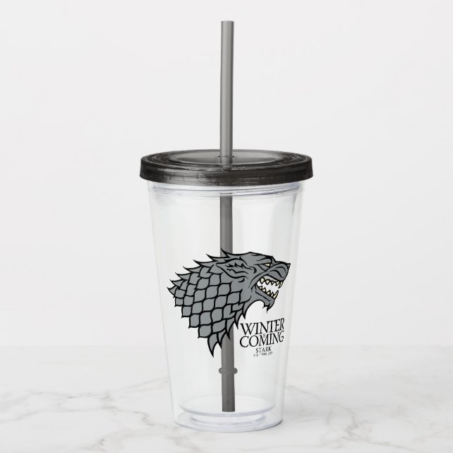 Stark Sigil - Winter Is Coming Acrylic Tumbler (Front)