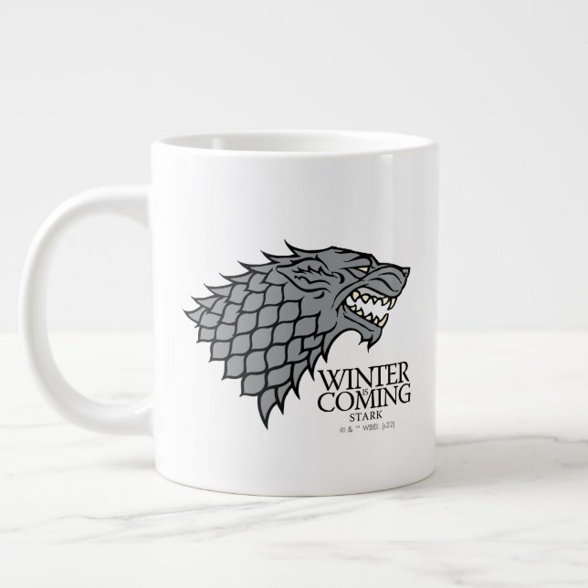 Stark Sigil - Winter Is Coming Large Coffee Mug (Left)