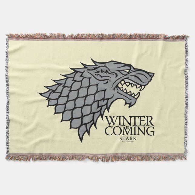 Stark Sigil - Winter Is Coming Throw Blanket (Front)