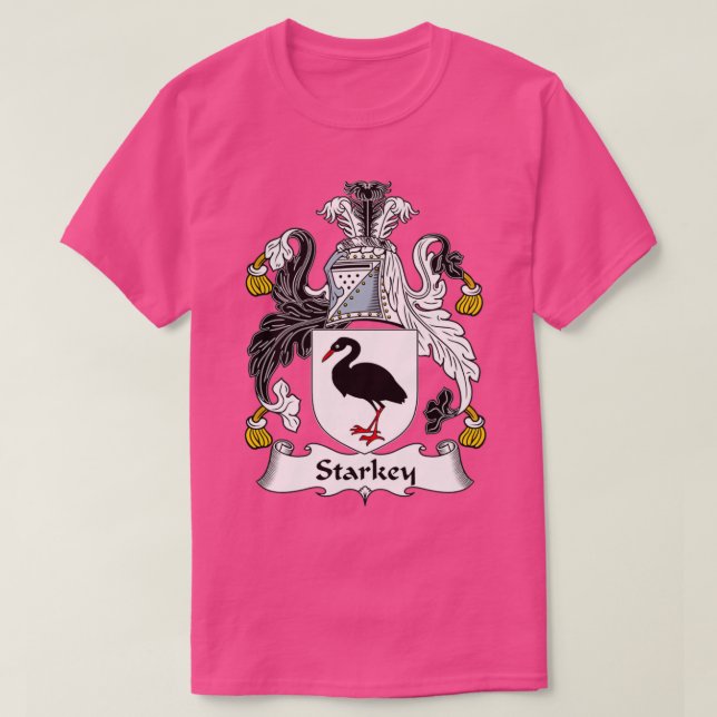 Starkey Coat of Arms Family Crest  T-Shirt (Design Front)