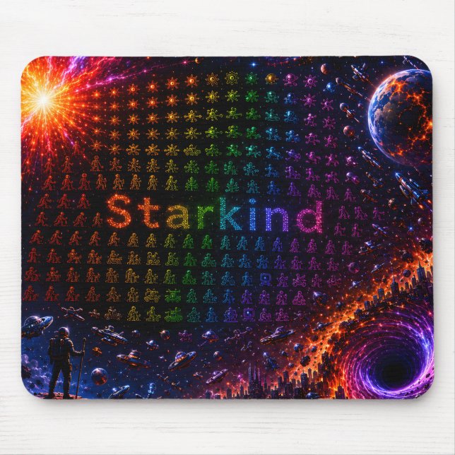 Starkind – Cosmic Evolution of Life Mouse Mat (Front)