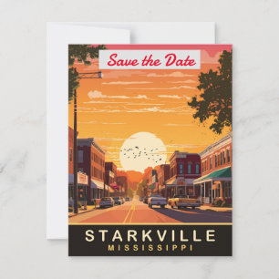 Starkville Mississippi Sunset Wedding Invitation