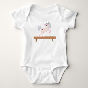 Starla the Magical Gymnastics Unicorn Baby Bodysuit
