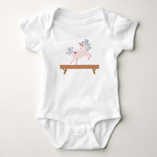 Starla the Magical Gymnastics Unicorn Baby Bodysuit