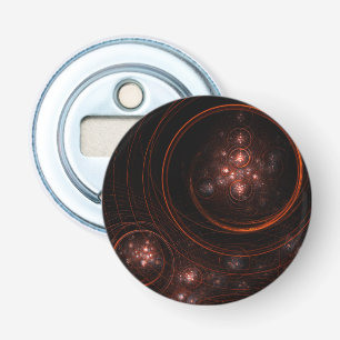 Starlight Abstract Art Button Bottle Opener
