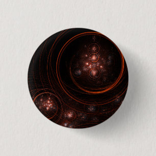 Starlight Abstract Art Button (round)