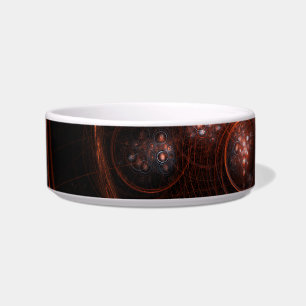 Starlight Abstract Art Cat Bowl