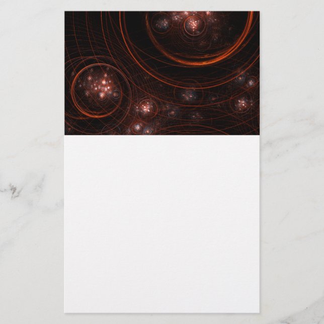 Starlight Abstract Art Stationery (Front)