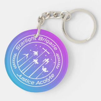 Starlight Brigade Vaporwave Style Key Ring