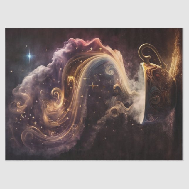 Starlight Coffee, Steaming Cuppa Joe Tissue Paper (Front)