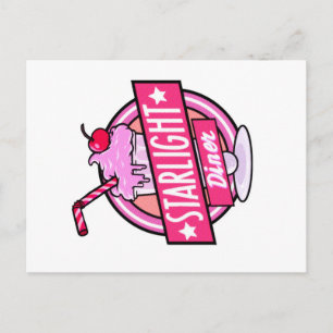 Starlight Diner Milkshake Postcard