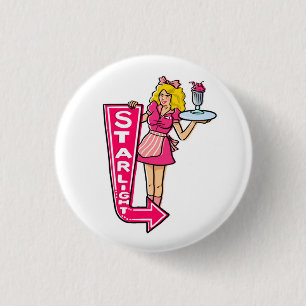 Starlight Diner Waitress Button