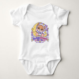 Starlight Dreams – Cute Magical Bear Baby Bodysuit