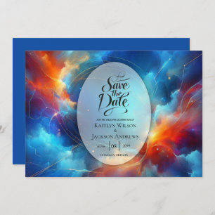 Starlight Fusion of Fire and Ice Wedding Save The Date