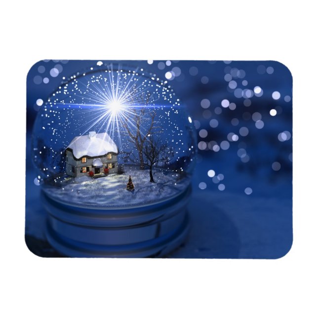 Starlight Globe Christmas Flexible Magnet (Horizontal)