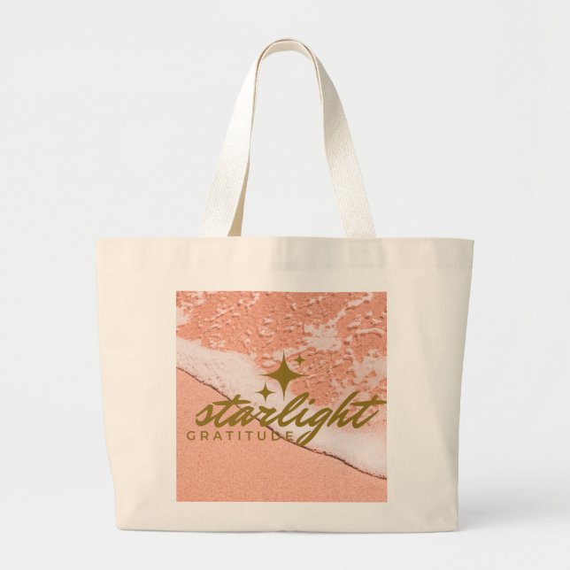 starlight gratitude large tote bag (Front)