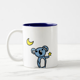 Starlight Koala - Blue Two-Tone Coffee Mug