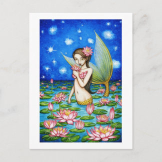 Starlight Lily Mermaid Postcard