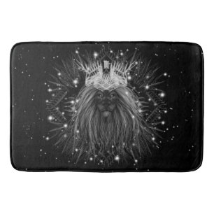 Starlight Lion with Crown Monogram Bath Mat