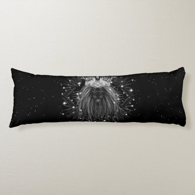 Starlight Lion with Crown Monogram Body Cushion (Front)