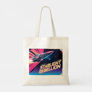 Starlight Rebellion Retro Pop Culture tote bag