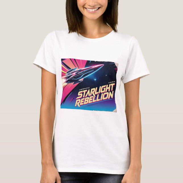 Starlight Rebellion Retro Pop Culture women tshirt (Front)