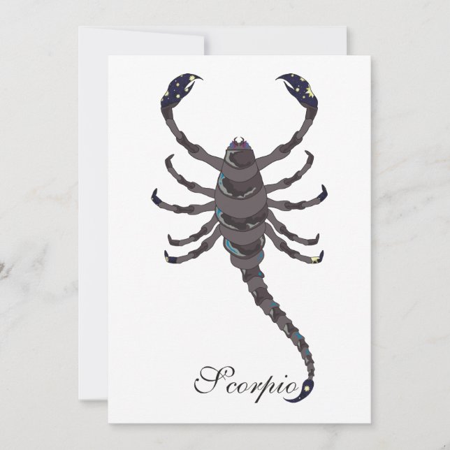 Starlight Scorpio Invitations (Front)