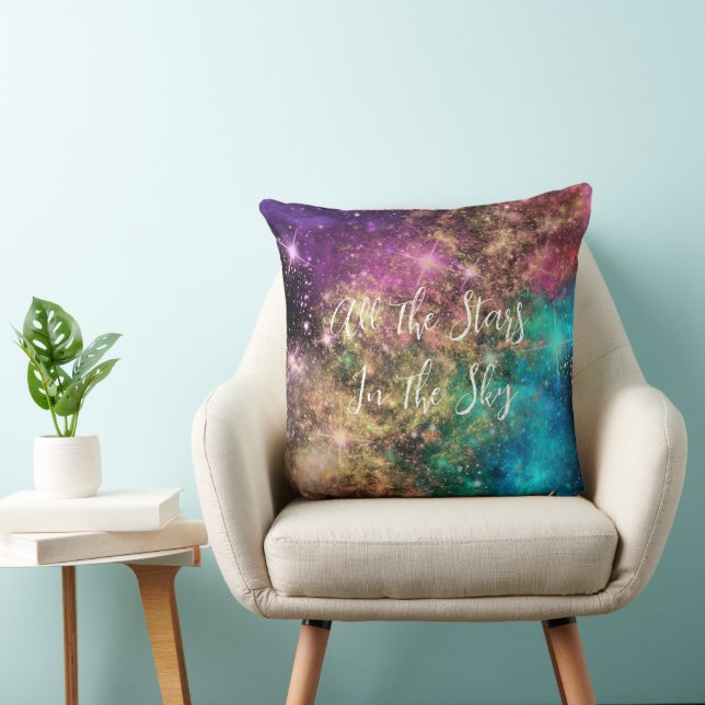 Starlight Sonata: Personalised Starry Creation Cushion (Chair)