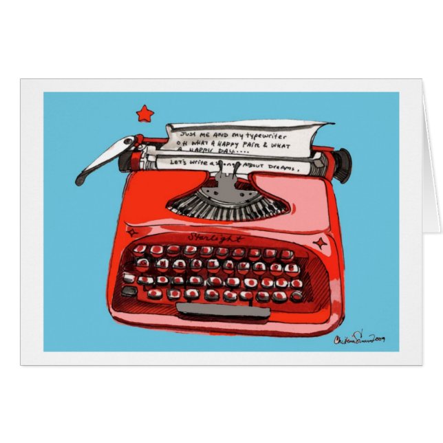 Starlight Starfire Typewriter (Front Horizontal)