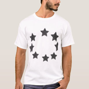 Starlight Style – White T-Shirt with Bold Black St