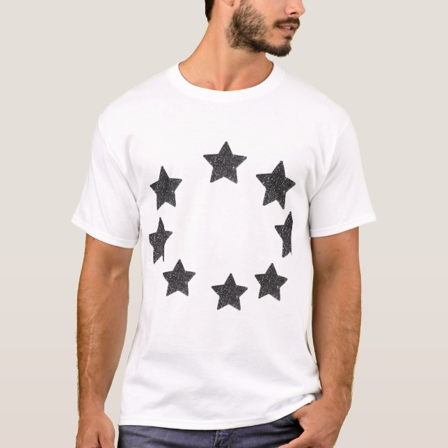 Starlight Style – White T-Shirt with Bold Black St (Front)