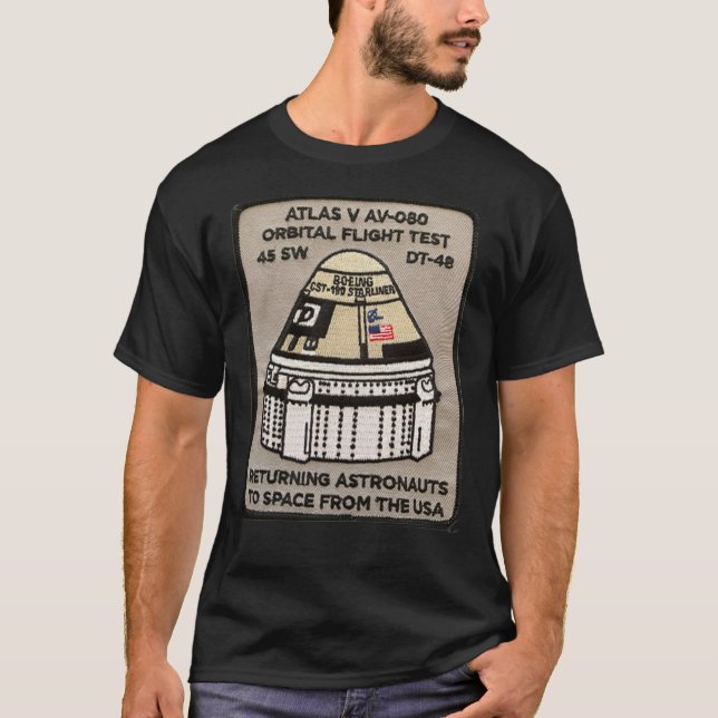 Starliner Orbital Flight Test Logo Essential  T-Shirt (Front)