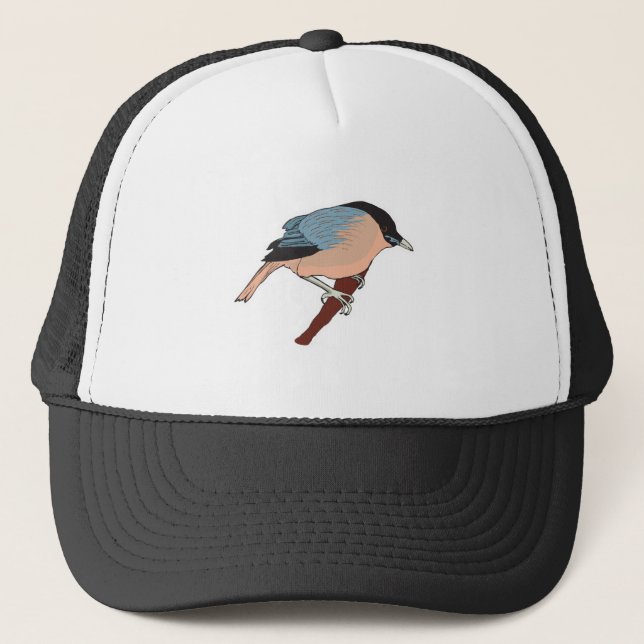 starling bird trucker hat (Front)
