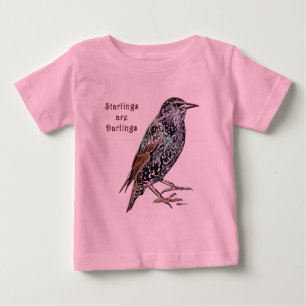 Starlings Are Darlings Baby T-Shirt